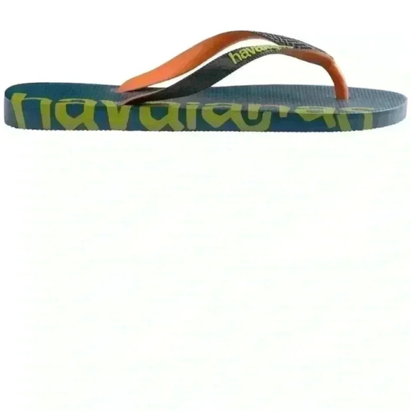 Havaianas Genuine Flip-Flops Boys Girls Unisex Kids Navy Blue Green Child 1.5 - Picture 7 of 9